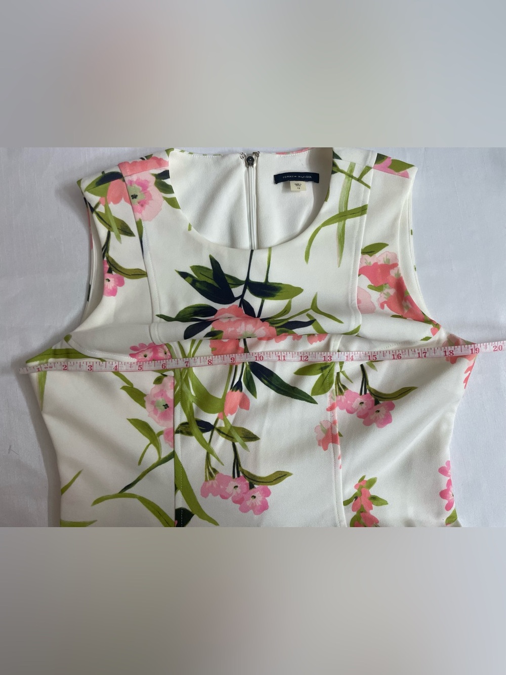 Tommy Hilfiger Women’s Floral Print Fit & Fare Dress Size 12 - Picture 11 of 16